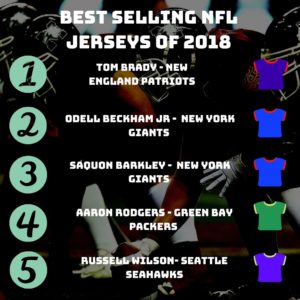best selling jerseys nfl 2019