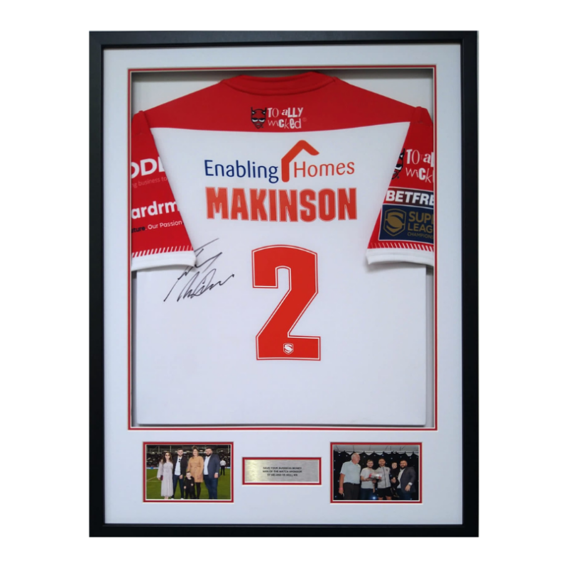 Platinum Rugby Shirt Framing